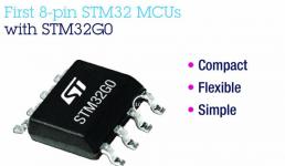 意法半導(dǎo)體推出首款8引腳STM32微控制器，可適用于簡單應(yīng)用